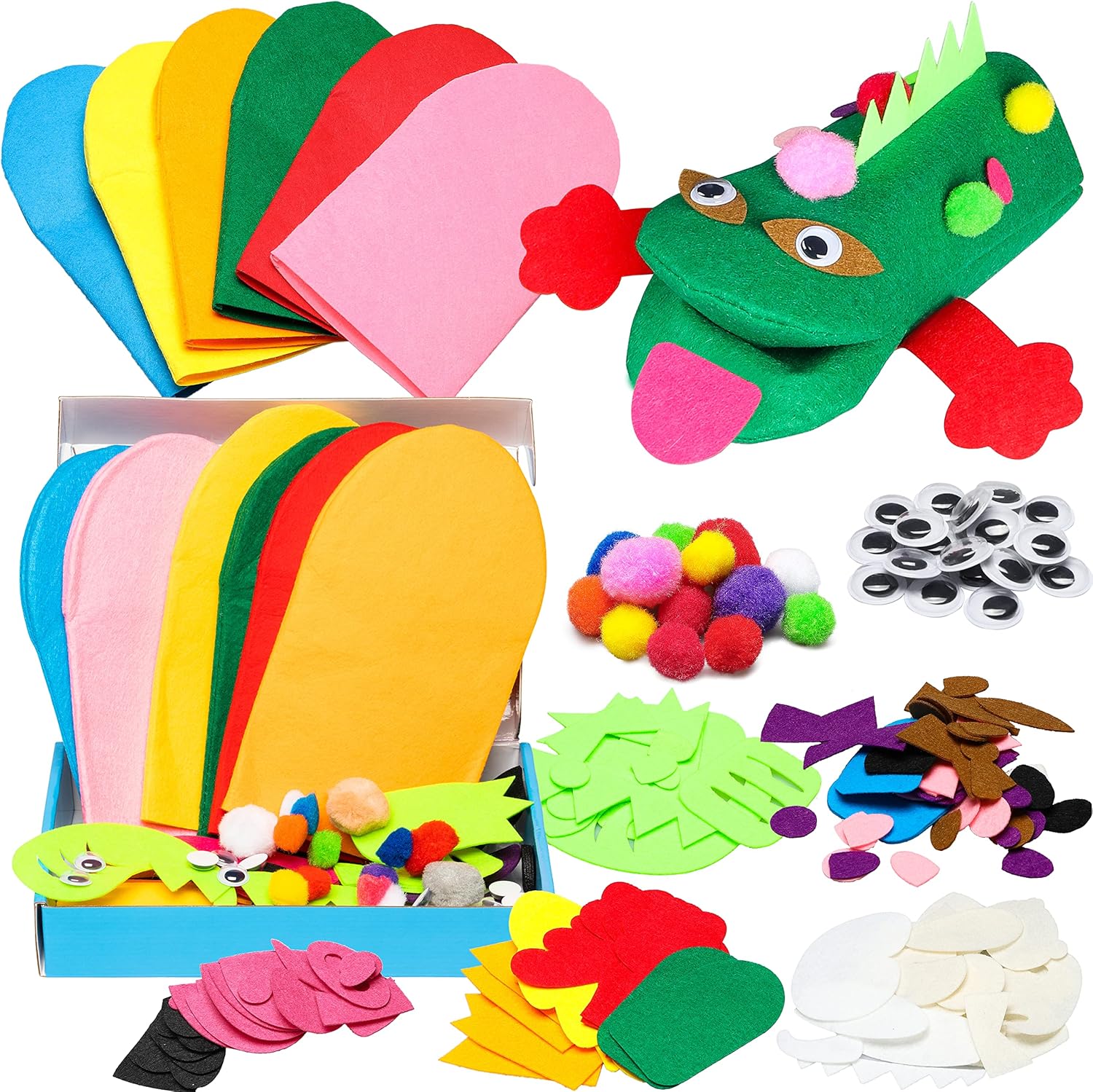 WATINC 6Pcs Hand Puppet Making Kit
