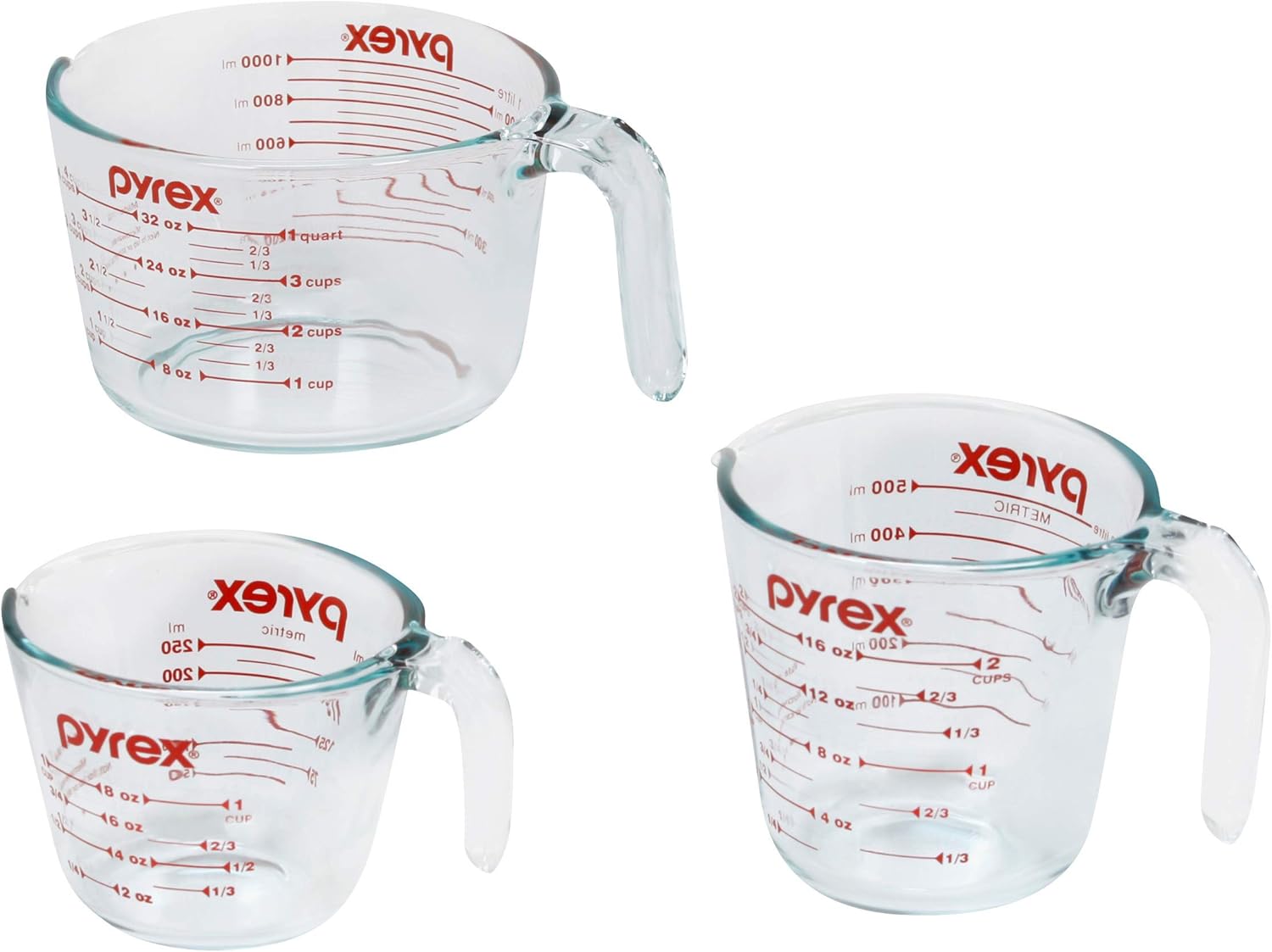 Pyrex Essentials (3-Pack) Glass Measuring