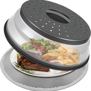 10 Inch Microwave Food Cover & Collapsible